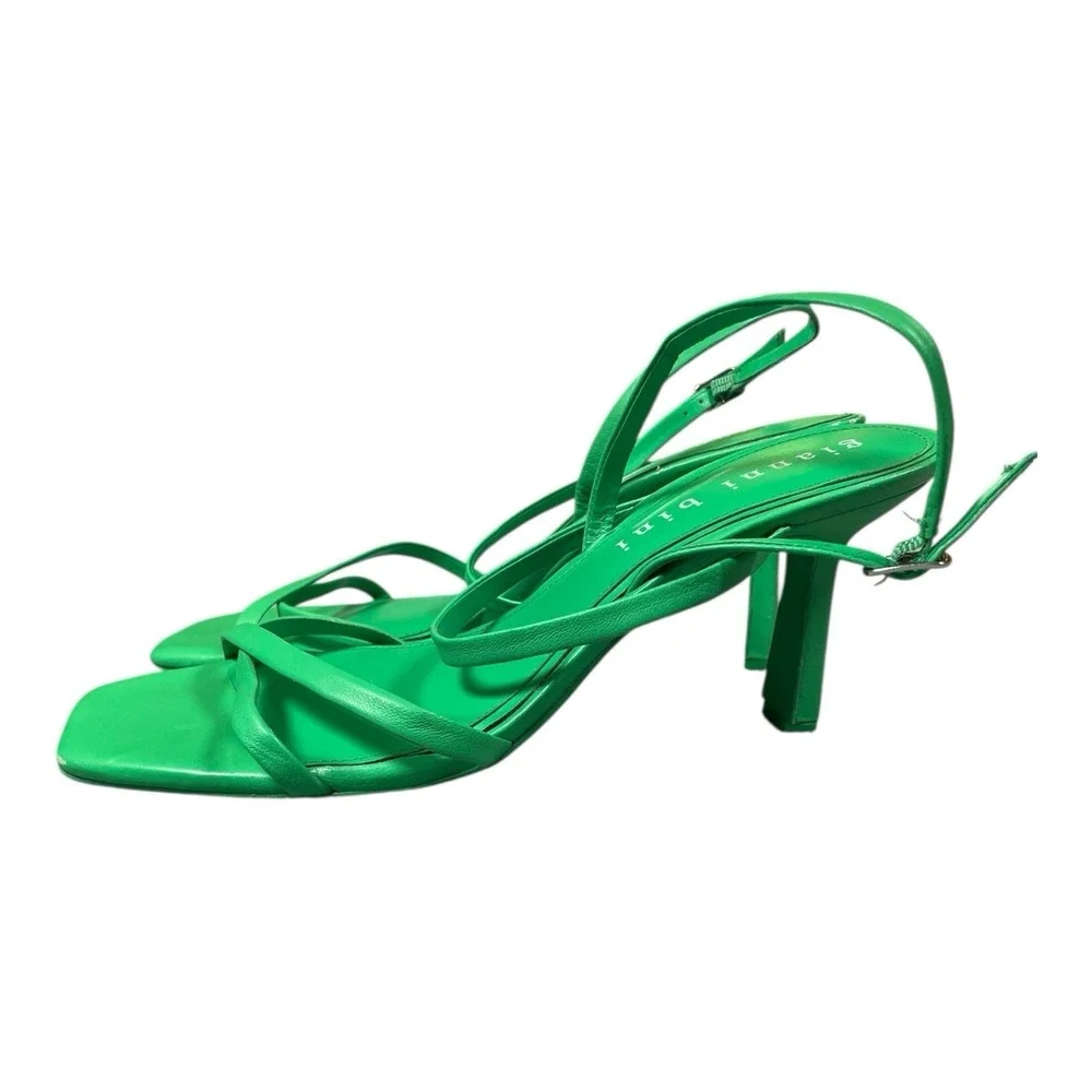 Women's Gianni Bini Strappy Heeled Sandals Green US Size 11 - Picture 3 of 14